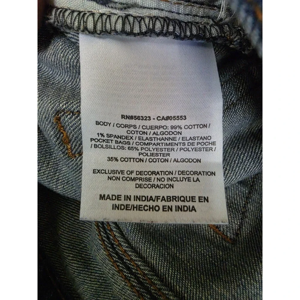 NIKE Jeans Men's Size 34 Blue Denim Mid Rise Slim Straight Stretch (Act 35x30)